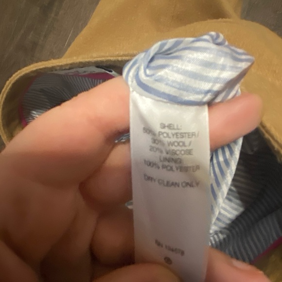 Vineyard vines wool mix skirt brown zipper pocket - Picture 7 of 12